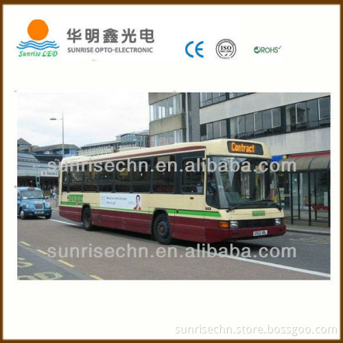 hot item 2013: P10 bus led display board in amber and red color